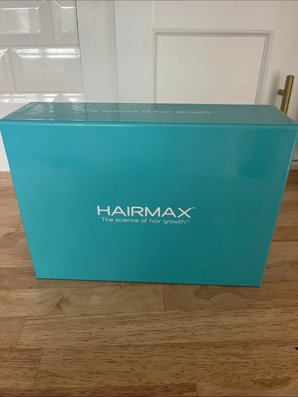 HairMax Turquoise Hair Growth Device Box - HairMax